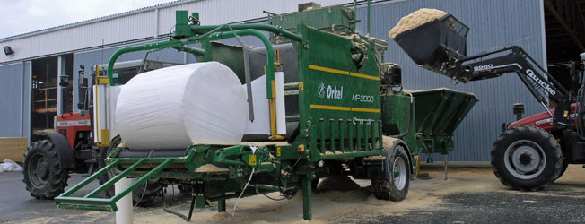 Baler and rapping machine MP2000